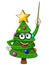 Xmas christmas tree mascot character nerd glasses teacher master