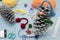 Xmas decorations crafts: pinecone