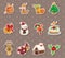 Xmas element stickers