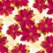 Xmas luxury gold poinsettia flowers seamless pattern