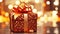 Xmas and new year\\\'s eve: decorated gift box