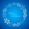 Xmas snowflakes frame