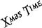 Xmas time text sign illustration