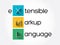 XML - eXtensible Markup Language acronym, technology concept background