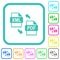 XML PDF file conversion vivid colored flat icons