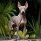 The xoloitzcuintle, xoloitzcuintli or xolo, is a hairless dog breed native to Mexico It comes in Toy, Standard and Medium si