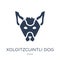 Xoloitzcuintli dog icon. Trendy flat vector Xoloitzcuintli dog i