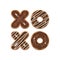 XOXO Hugs and Kisses Chocolate donuts Valentine\\\'s day