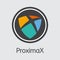 XPX - Proximax. The Market Logo of Money or Market Emblem.