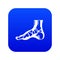 Xray of foot icon, simple style.