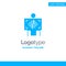 Xray, Patient, Hospital, Radiology,  Blue Solid Logo Template. Place for Tagline