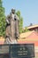 Xuanzang Statue at Chinese Buddhist Monastery in Lumbini, Nepal.