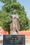 Xuanzang Statue at Chinese Buddhist Monastery in Lumbini, Nepal.