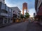 XV de Novembro Street and St. Paul the Apostle Cathedral Catedral SÃ£o Paulo ApÃ³stolo Bell Tower - Blumenau, Santa Catarina,