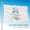 XXV Olympic Winter Games 2026 flag, Milano and Cortina