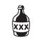 XXX alcohol bottle