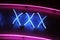 XXX neon sign