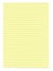 XXXL size yellow lined paper