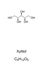 Xylitol, also called Xylite, chemical structure and formula