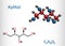 Xylitol,  C5H12O5 molecule. It is polyalcohol and sugar alcohol, an alditol. Is used as food additive E967 and sugar substitute.