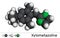 Xylometazoline, xylomethazoline molecule. It is used for the treatment of nasal congestion. Molecular model. 3D rendering