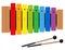 Xylophone C Major Scale Rainbow Colored