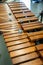 Xylophone, marimba or mallet player with sticks,