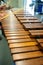 Xylophone, marimba or mallet player with sticks,