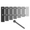 Xylophone musical instrument flat icon