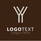 Y Y Letter Line Logo Element template