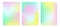 Y2k aesthetic hologram gradient vector background. Green pink yellow soft iridescent illustration. Pearlescent color