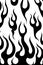 Y2k flame retro abstract background of the 00s-90s. black fire tribal. Groovy psychedelic style. Vector illustration in