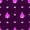 Y2k glamour pink seamless pattern. Backgrounds in trendy 2000s emo girl kawaii style. Flames and heart. 90s, 00s