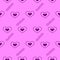 Y2k glamour pink seamless pattern. Backgrounds in trendy 2000s emo girl kawaii style. Hearts and chains. 90s, 00s