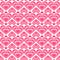 Y2k seamless pattern with hearts. Retro abstract groovy background. Pink funky vector wallpaper for Valentine day. Girly