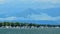 Yacht boats mooing at the entrance to Trinity Inlet Cairns Australia