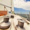 Yacht capstan on sailing boat during cruise