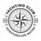 Yacht club badge. Vector. Concept for yachting shirt, print, stamp or tee. Vintage typography design with marine wind