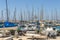 Yacht Club on the shores of the Mediterranean Sea in Tel Aviv.