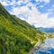 Yacht Club. Switzerland. Town Brunnen. Lake Vierwaldstattersee