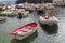 Yacht, fishing boat, sailing boats, cruise ships at Portofino po