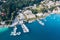 Yacht harbour in Velden at the Lake WÃ¶rthersee in Carinthia, Austria