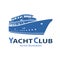 Yacht icon, ship logo