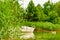 Yacht on lake in Tuchola Forests, Poland