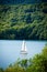 Yacht on Lake Windermere, English Lake District