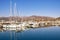 Yacht marina  in Adriatic. View of yacht marina of Porto Montenegro. Montenegro, Tivat city