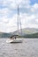 Yacht moored on Lake Windermere