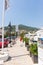 Yacht parking promenade in Budva, Montenegro