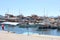 Yacht port in the picturesque Mediterranean lagoon