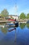 Yacht on the River Dart at Totnes